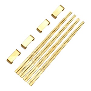 Vargen & Thor KITO - Chopsticks Mässing (4 par + 4 ställ) - 2 års garanti