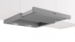 Bosch Serie 4, Utdragbar köksfläkt, 60 cm, Silver metallic (DFM064A53) - 2 års garanti