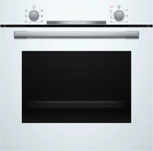 Bosch Serie 2, Inbyggnadsugn, 60 x 60 cm, Vit (HBA530BW0S) - 2 års garanti