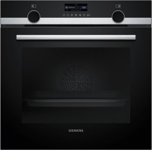 Siemens iQ500, Inbyggnadsugn, 60 x 60 cm, Rostfritt stål (HB579GBR3) - 2 års garanti