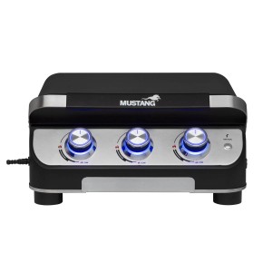 Mustang portabel gasolgrill. Plate 3. Stekyta 41 x 35. (642115) - Fri frakt