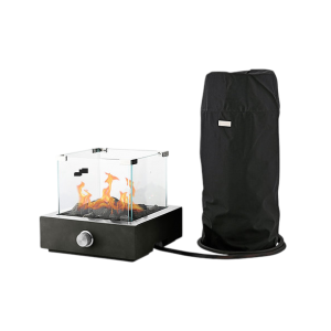 TOMMRE ELD - Gasolvärmare Kvadratisk Bord Gasol 7kW (Svart - 610005)