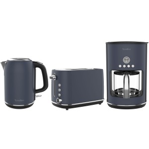 Terraillon Frukostpaket New Moon. Vattenkokare 1.7L 2200W. Brödrost 2-skivor 1050W. Kaffebryggare 1,25L 1080W m. droppstopp. (A14968) - Fri frakt, omgående leverans