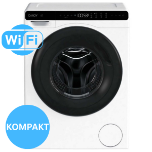 Candy Frontmatad tvättmaskin. 5kg. 32L. 1200rpm. Wi-Fi. Energiklass A. Vit. 12 program. DxBxH 510x492x700. (ProWash 700 Mini - CW50-BP12307U1-S) - 2 års fabriksgaranti. Fri frakt