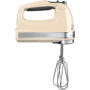 KitchenAid Artisan elvisp. 9 hastigheter. 4 tillbehör. LED-indikator. Creme. (5KHM9212EAC) - Fri frakt