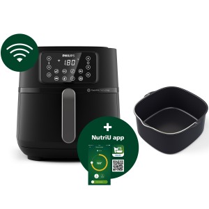 Philips Airfryer Cosmos XXL. 500-serien. 7,2L. Wi-Fi. Svart. (HD9285/93) - Fri frakt