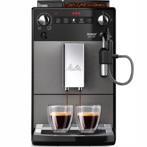 Melitta Helautomatisk espressomaskin. Avanza 600-serien. 2-koppsfunktion. 3 nivåer kaffestyrka. Kompakt. Vattenbehållare: 1,5 liter. Bönbehållare: 250 g. 20 cm bred. (22210) - Fri frakt