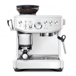 Sage Halvautomatisk espressomaskin. the Barista Express Impress. Seasalt white (SES876SST) Fri frakt. - 2 års garanti