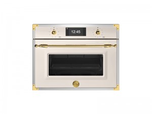 Bertazzoni Kombiugn med mikro, TFT, avorio / guld, Heritage-serien (FHER4077MTAG3) - 5 års garanti