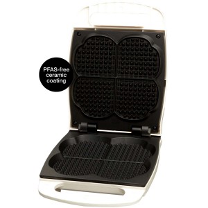 ÅVIKEN Classic våffeljärn. Singel järn, 4 st hjärtformade. Keramisk beläggning. 1000W. (904.2) - Fri frakt