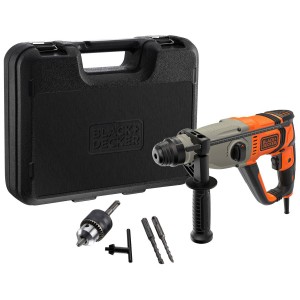 BLACK & DECKER Borrhammare i kitbox 800W SDS-Plus (BEHS02K-QS) - Fri frakt