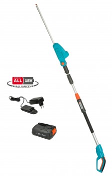 Gardena batteridriven teleskophäcksax. Knivlängd: 42 cm. THS 42/18V P4A - 14732-20. KOMPLETT. (2,5Ah batteri + standardladdare) - Fri frakt
