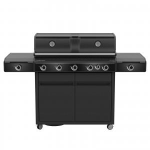 Outdoor Chef gasolgrill. 5 brännare. Svart. BBQ-station Heat X-545 30mbar. (100001542) - Fri hemleverans