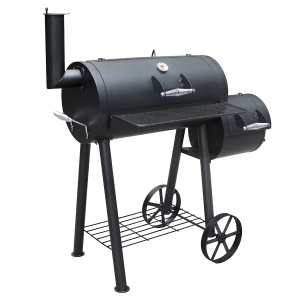 Landmann smoker 11407. Grillyta: 67x34 cm. Direkt grillning, indirekt grillning, BBQ och smoking. Svart. - Fri frakt
