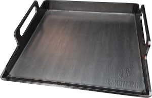 Landmann stekbord i kolstål. 40x39 cm. Tillverkad i Småland. (Art. 9818) - Fri frakt