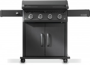 Napoleon gasolgrill Rogue PRO Phantom Plancha. 4 huvudbrännare. Grillyta: 70 x 44 cm. Matt svart. (15571NA) - Fri hemleverans