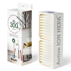 Woods Filter för Woods luftrenare i 300-serien. (WHE301) - Fri frakt