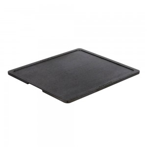 norrjern stekbord - Gourmet i gjutjärn. (37 x 33 x 1 cm) + stekskrapa & förvaringspåse. (Art.1302) - Fri frakt